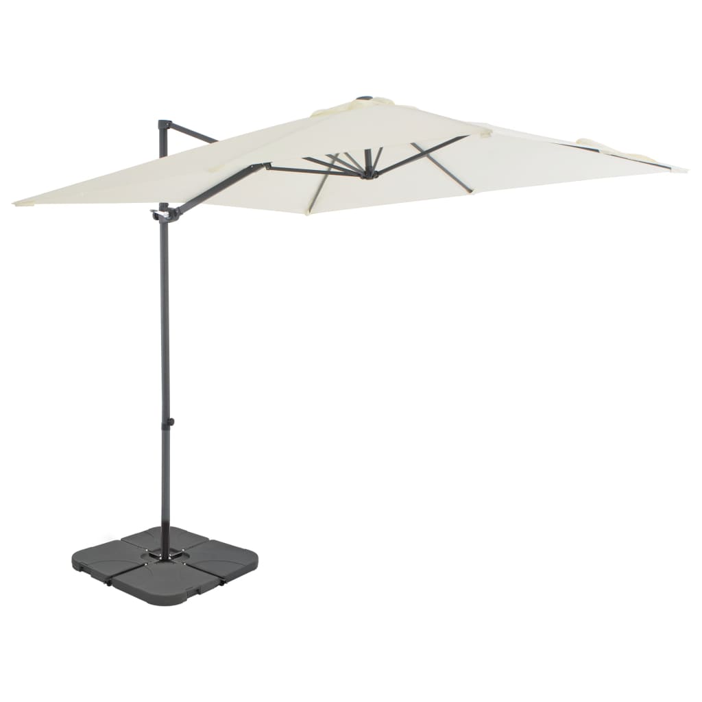Ombrellone da Giardino con Base Portatile Sabbia