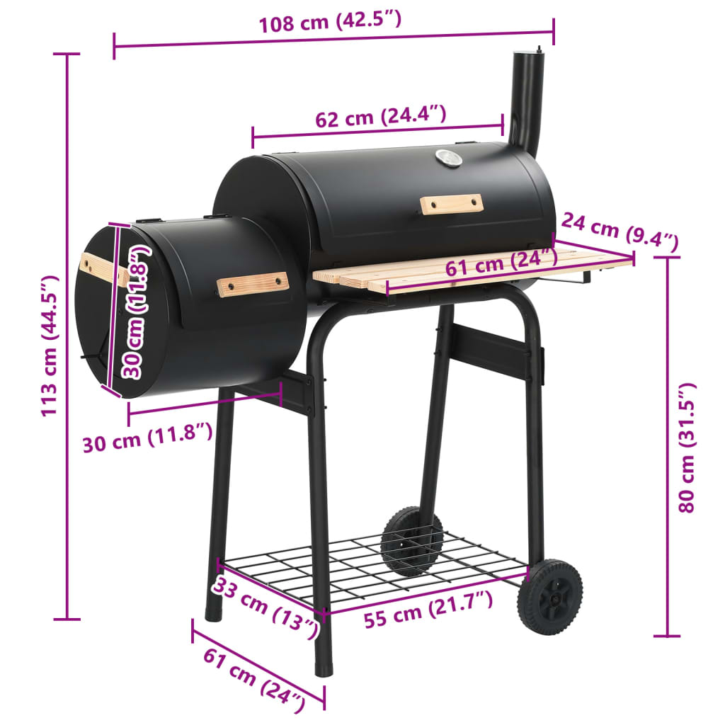 Barbecue Classico Affumicatore a Carbonella