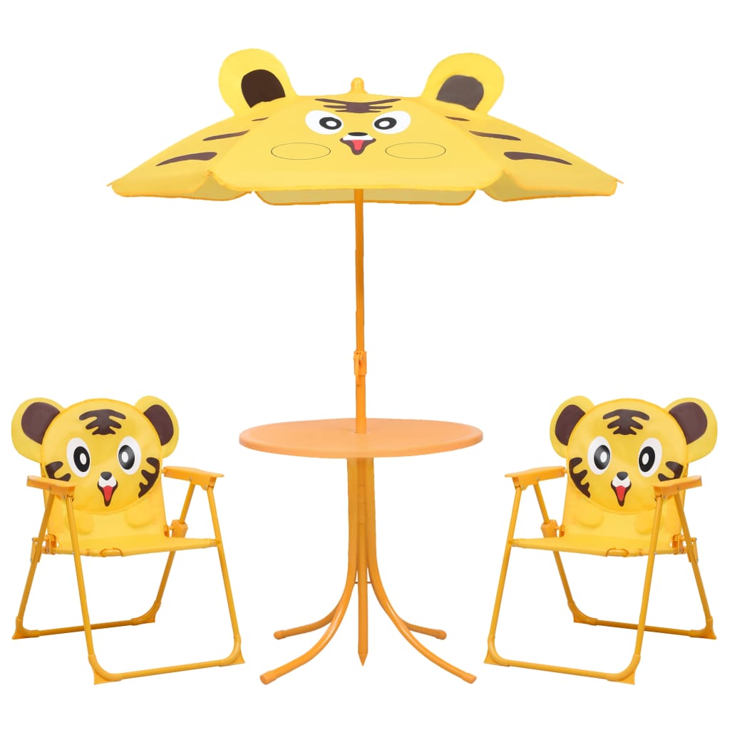 Set da Bistrot da Giardino per Bambini con Ombrellone Giallo