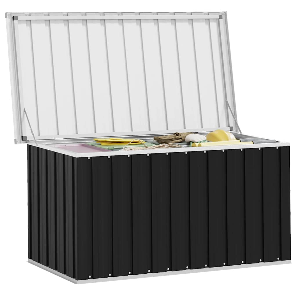 Baule da Giardino Antracite 129x67x65 cm