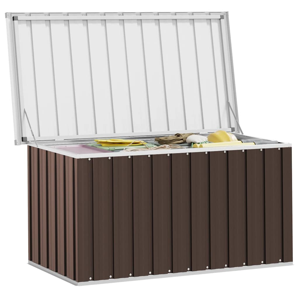 Baule da Giardino Marrone 129x67x65 cm