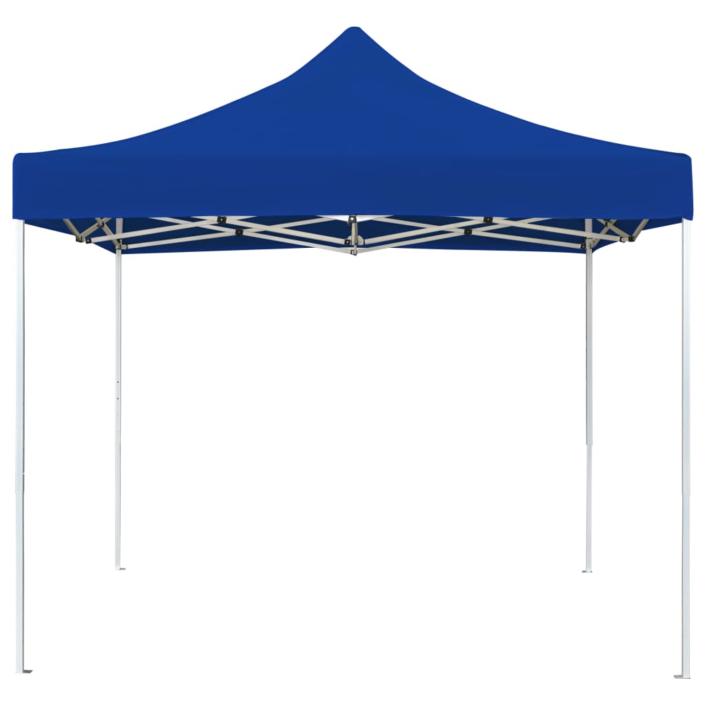 Gazebo Professionale Pieghevole Alluminio 2x2m Blu