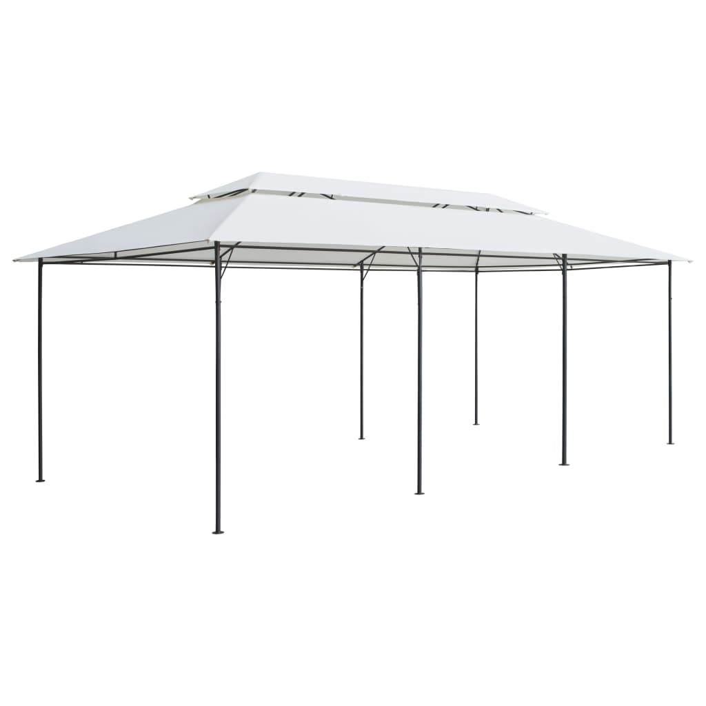 Gazebo 600x298x270 cm Bianco 180g/m²