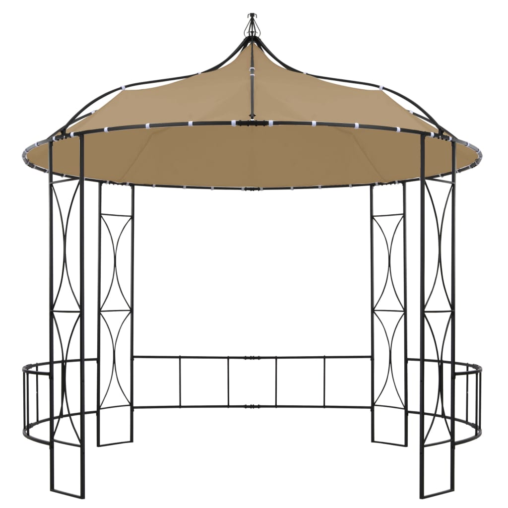 Gazebo 300x290 cm Grigio Talpa Rotondo