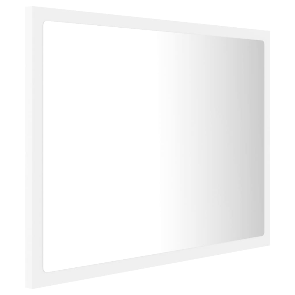 Specchio da Bagno con LED Bianco 60x8,5x37 cm in Acrilico