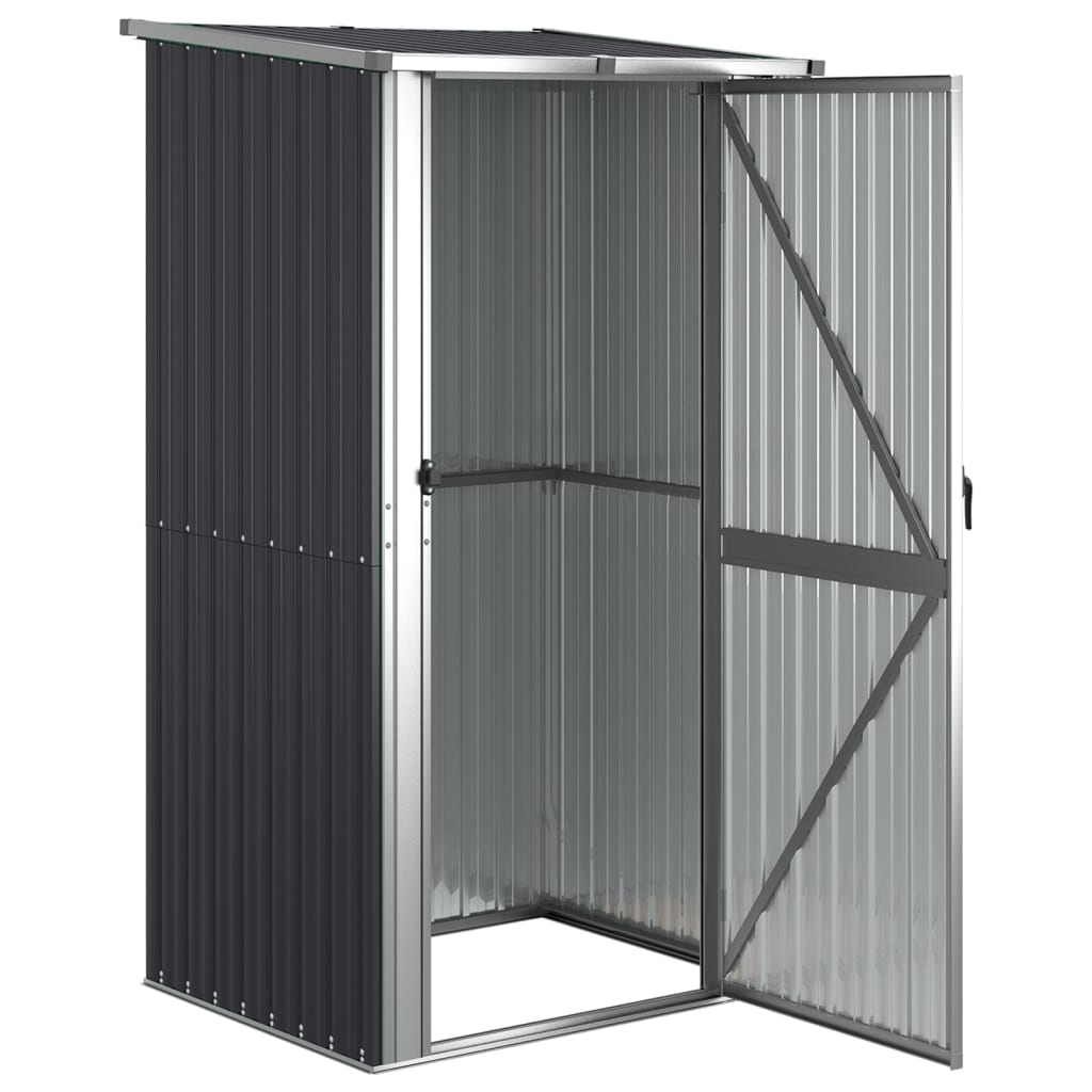 Capanno da Giardino Antracite 118,5x97x209,5 cm Acciaio Zincato