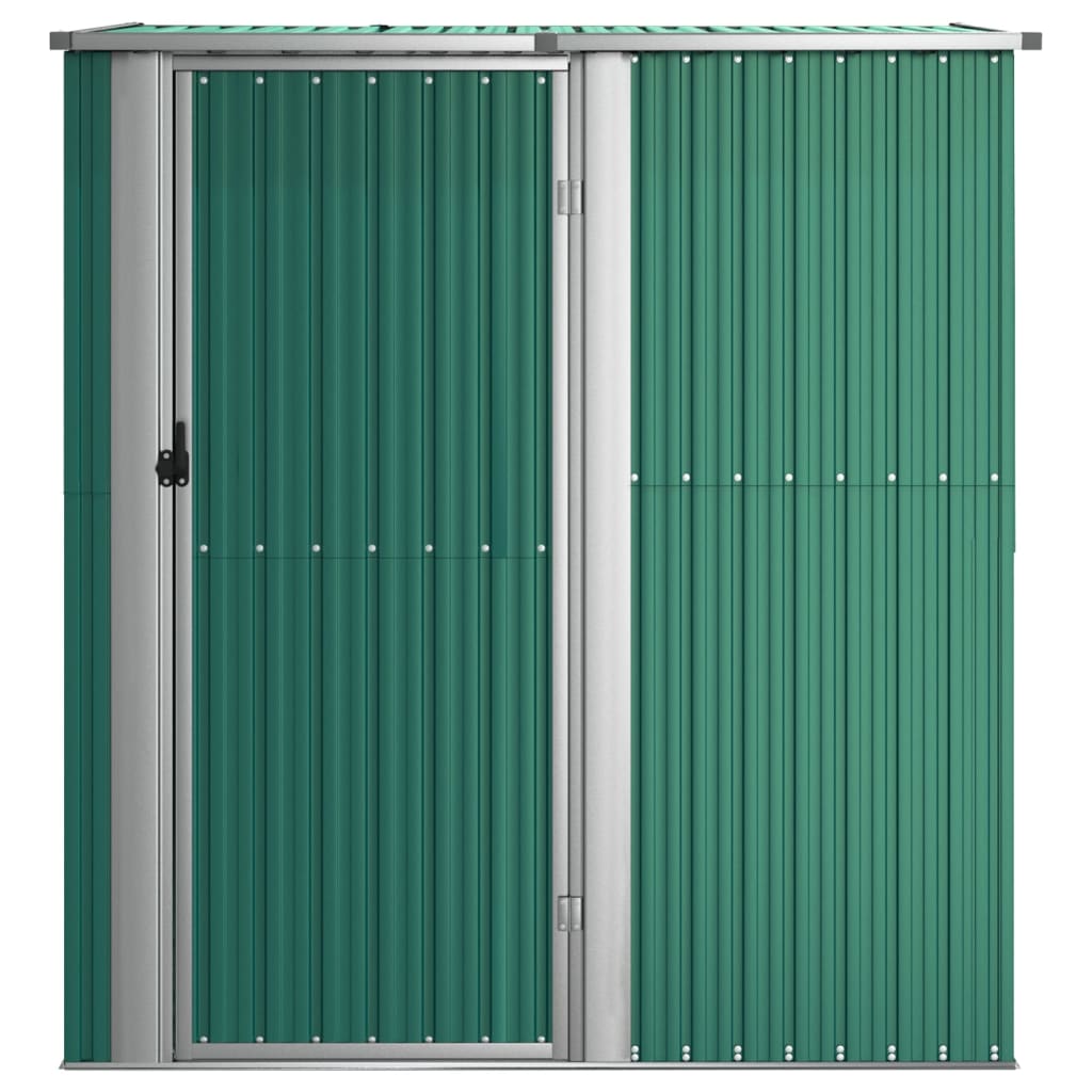 Capanno da Giardino Verde 180,5x97x209,5 cm in Acciaio Zincato