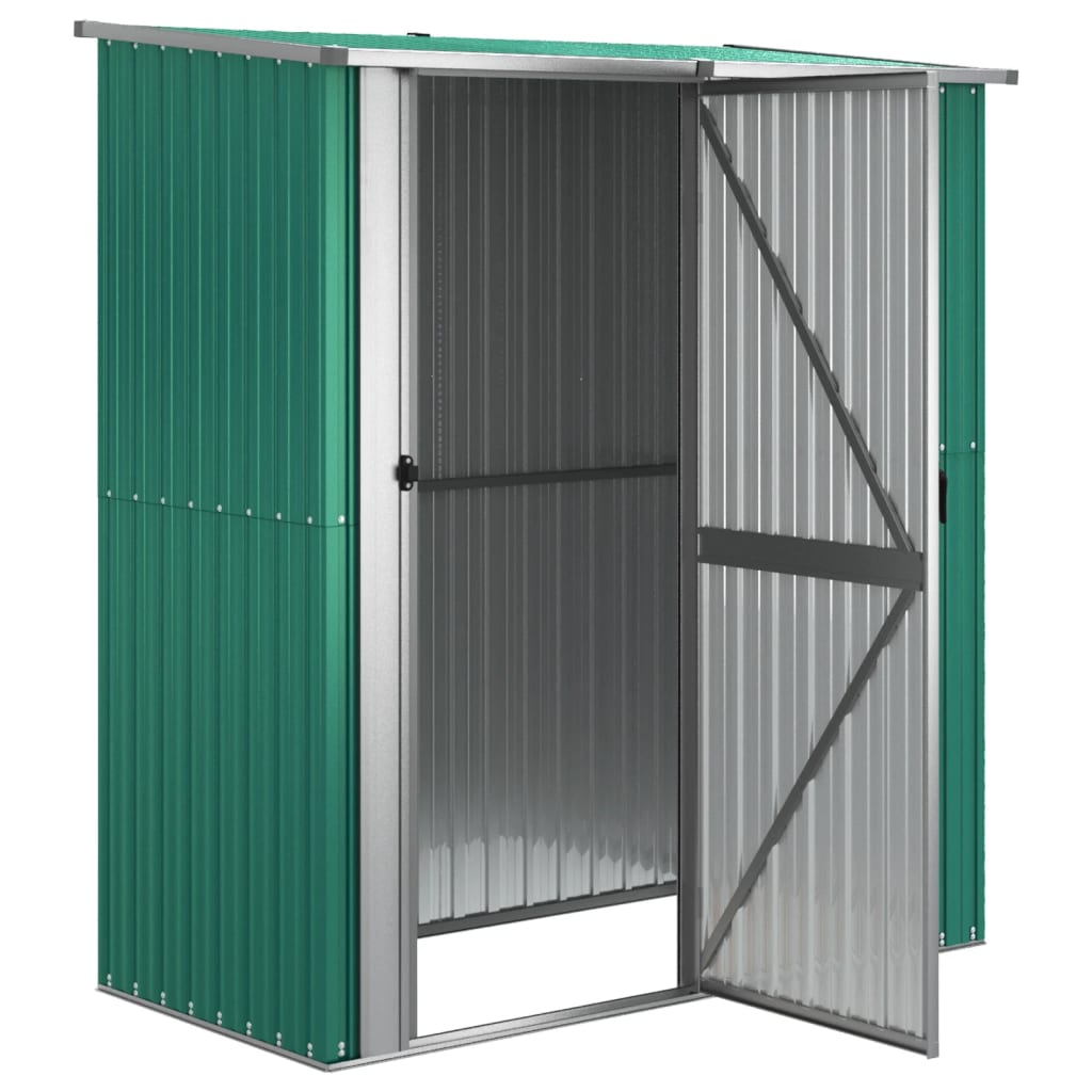 Capanno da Giardino Verde 180,5x97x209,5 cm in Acciaio Zincato
