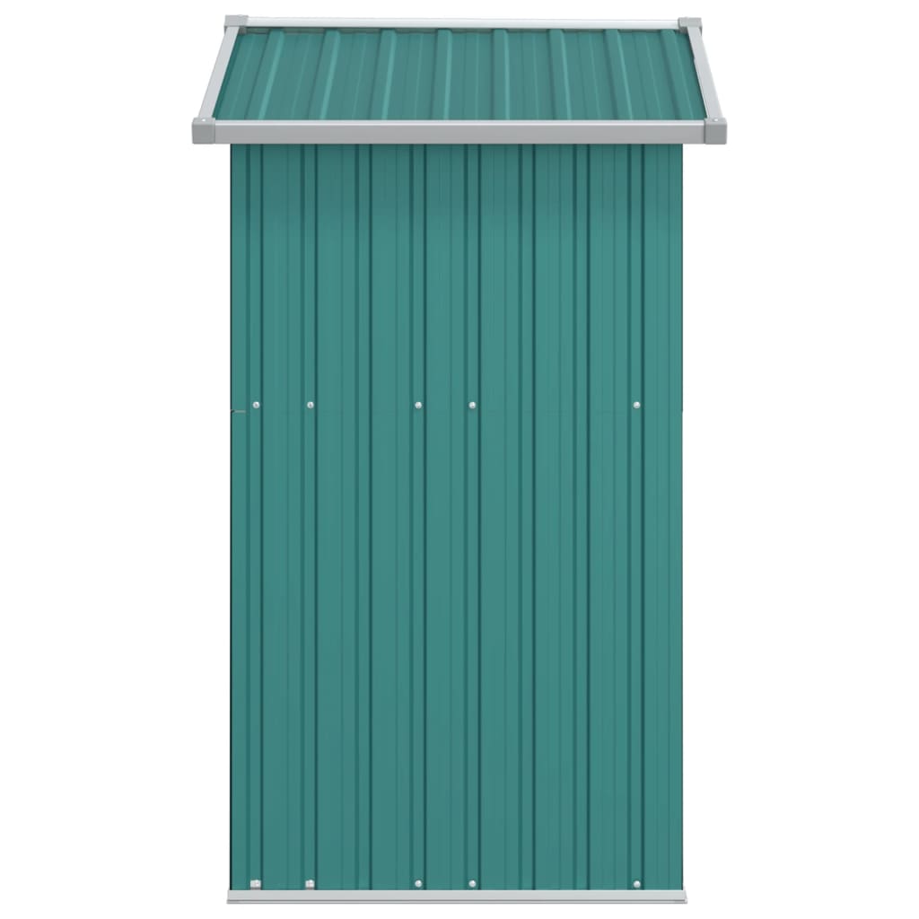 Capanno da Giardino Verde 126x97,5x177 cm Acciaio Zincato