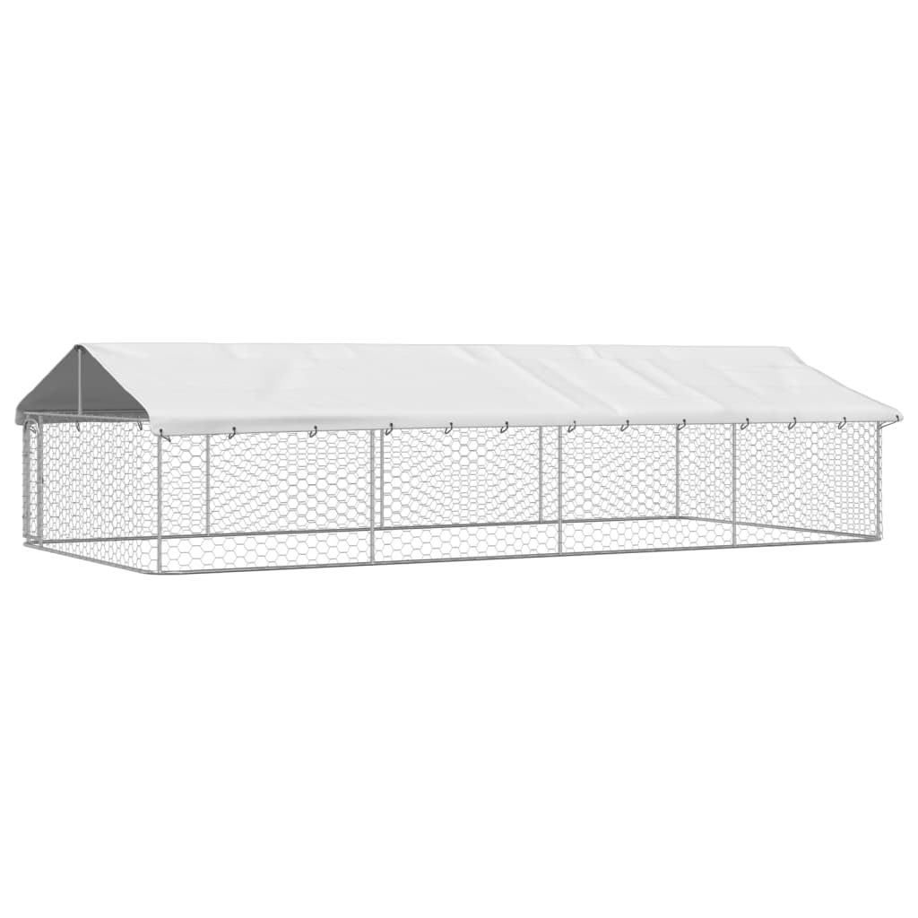 Gabbia per Cani da Esterno con Tetto 600x300x150 cm