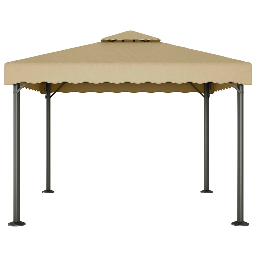 Gazebo Tortora 3x3 m Alluminio e Acciaio