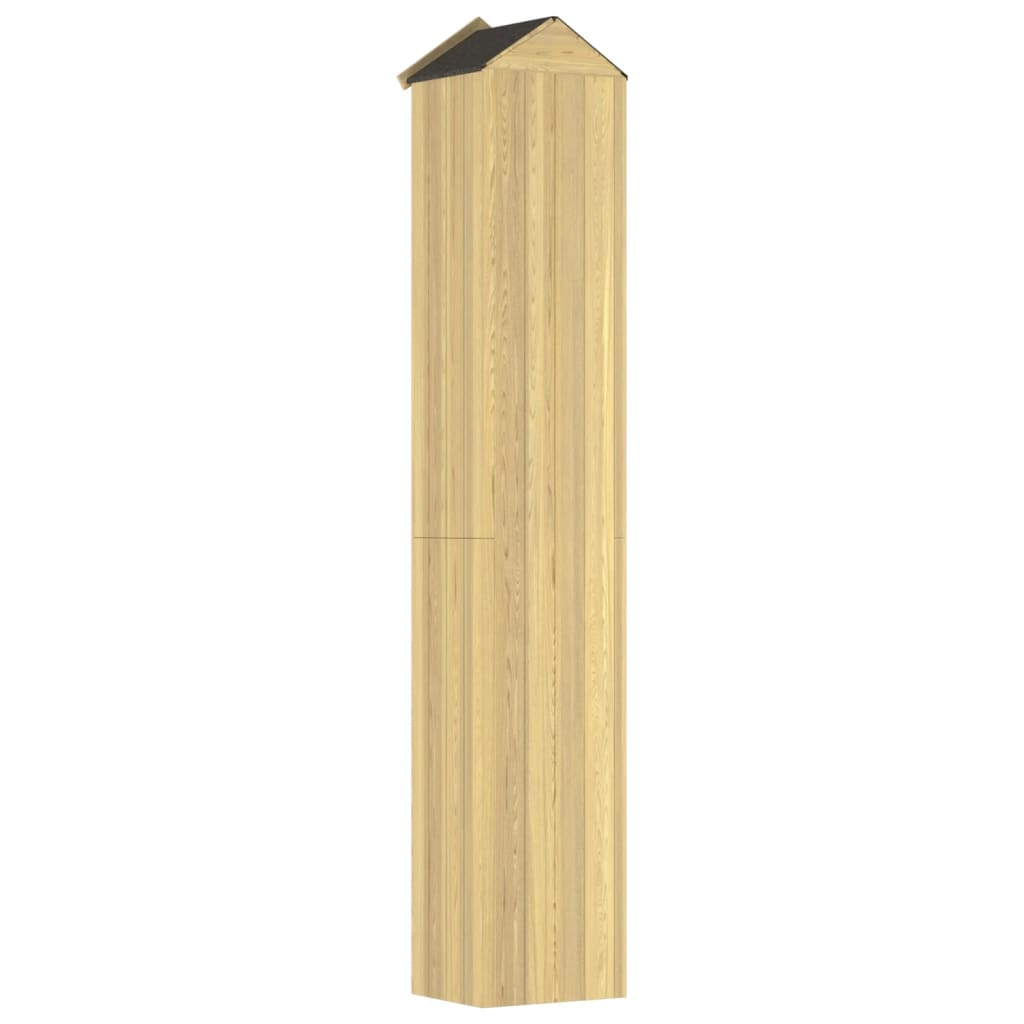 Capanno per Attrezzi da Giardino 40x33x222cm in Pino Impregnato