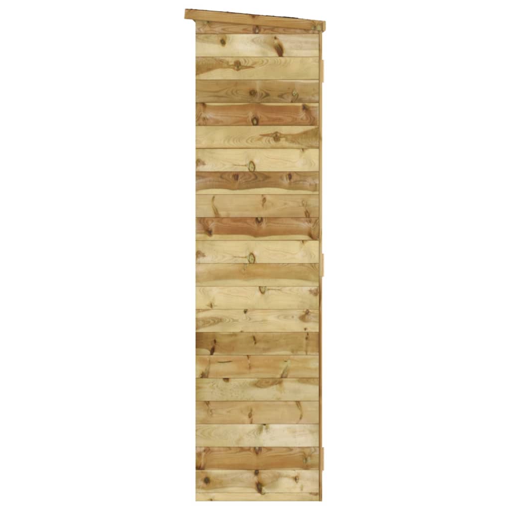 Capanno Giardino Attrezzi 123x45x171cm Pino Massello Impregnato