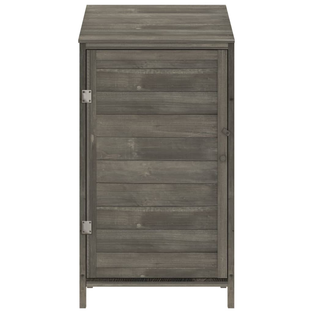 Capanno da Giardino Antracite 55x52x112 cm Legno Massello Abete