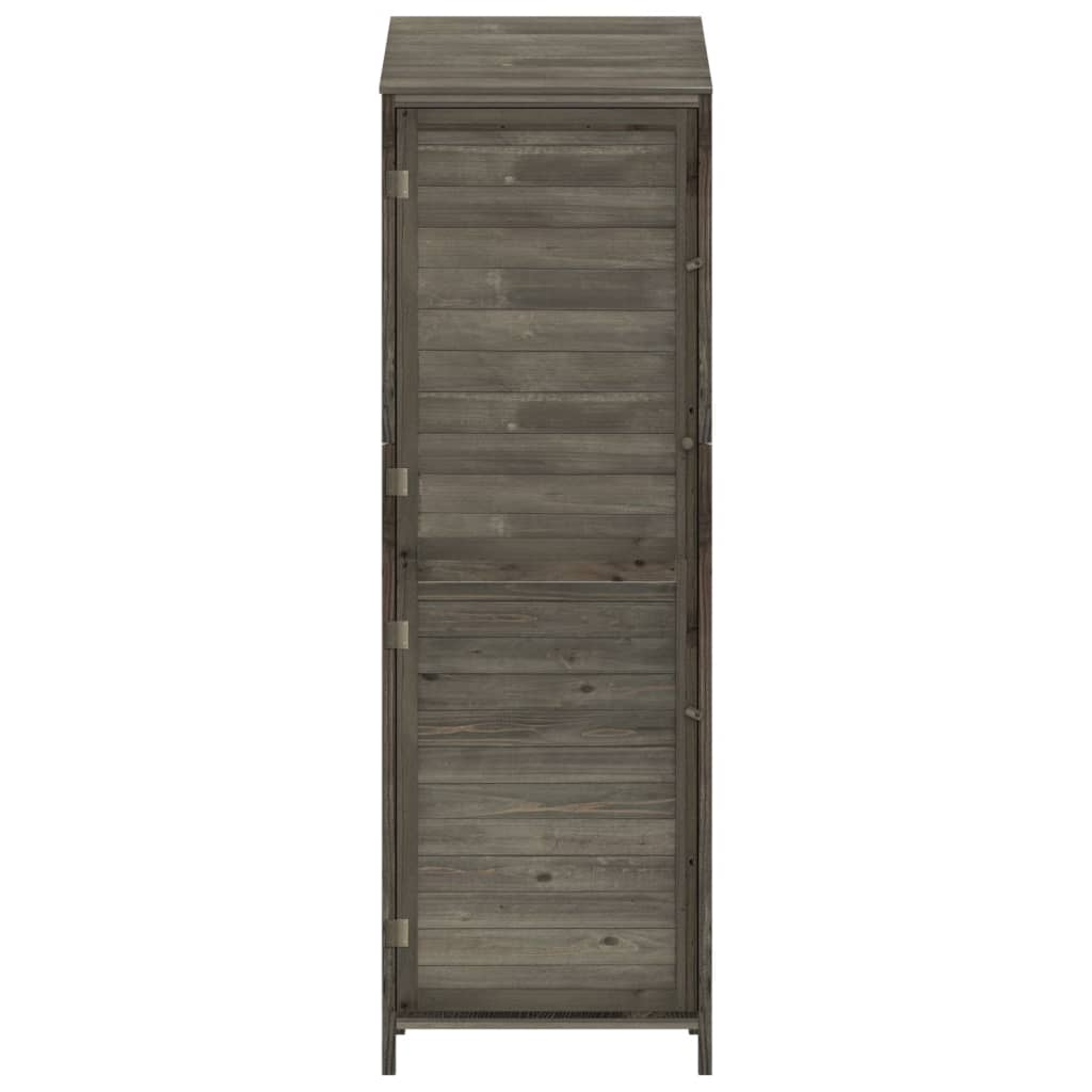 Capanno Giardino Antracite 55x52x174,5 cm Legno Massello Abete
