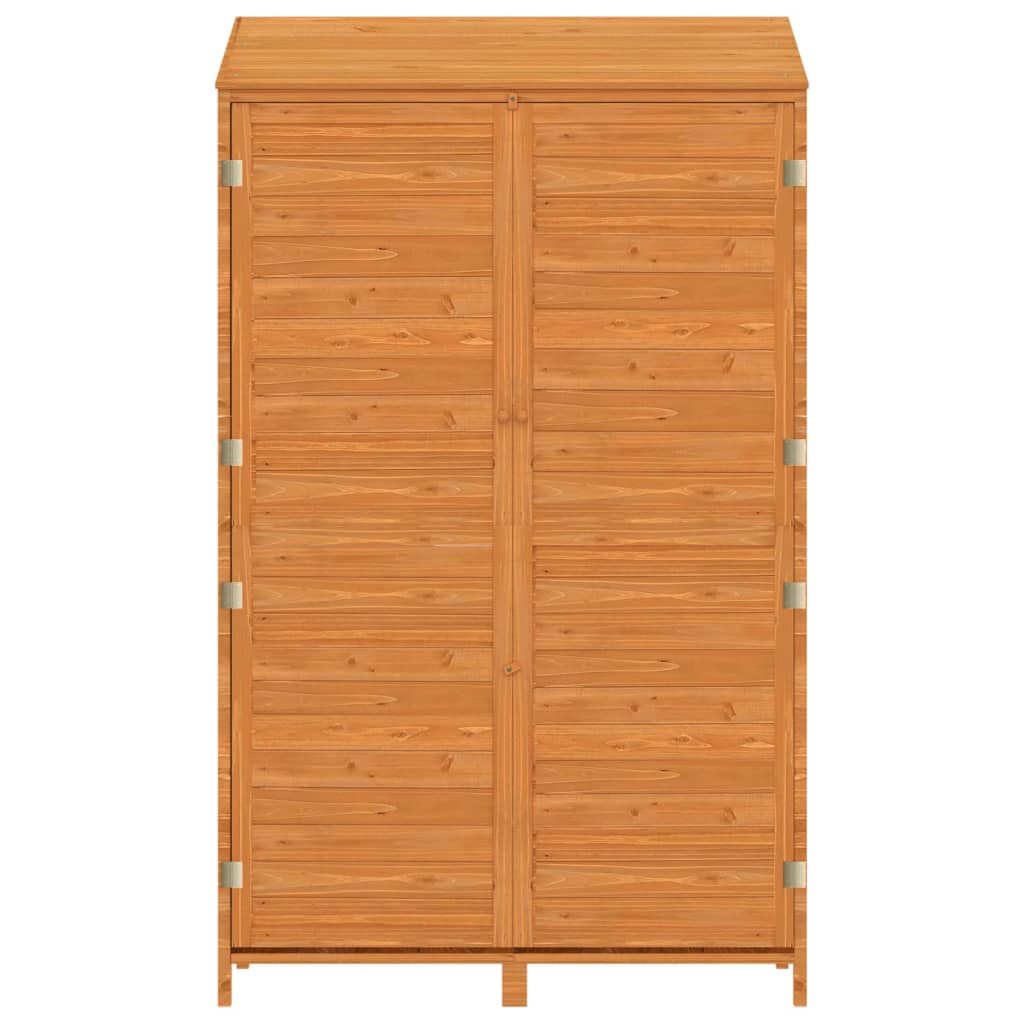 Capanno da Giardino Marrone 102x52x174,5cm Legno Massello Abete