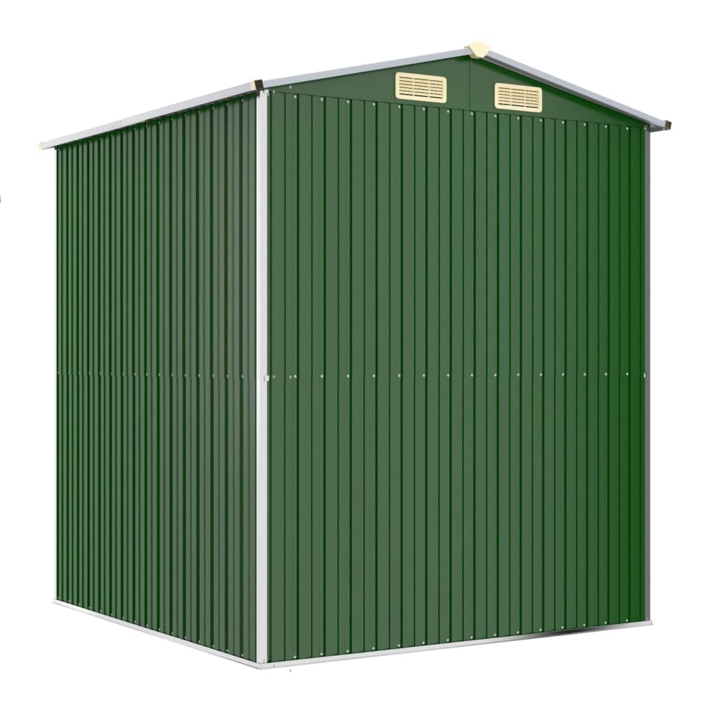 Capanno da Giardino Verde 192x191x223cm Acciaio Zincato