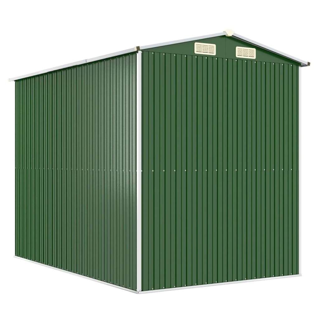Capanno da Giardino Verde 192x274x223 cm Acciaio Zincato