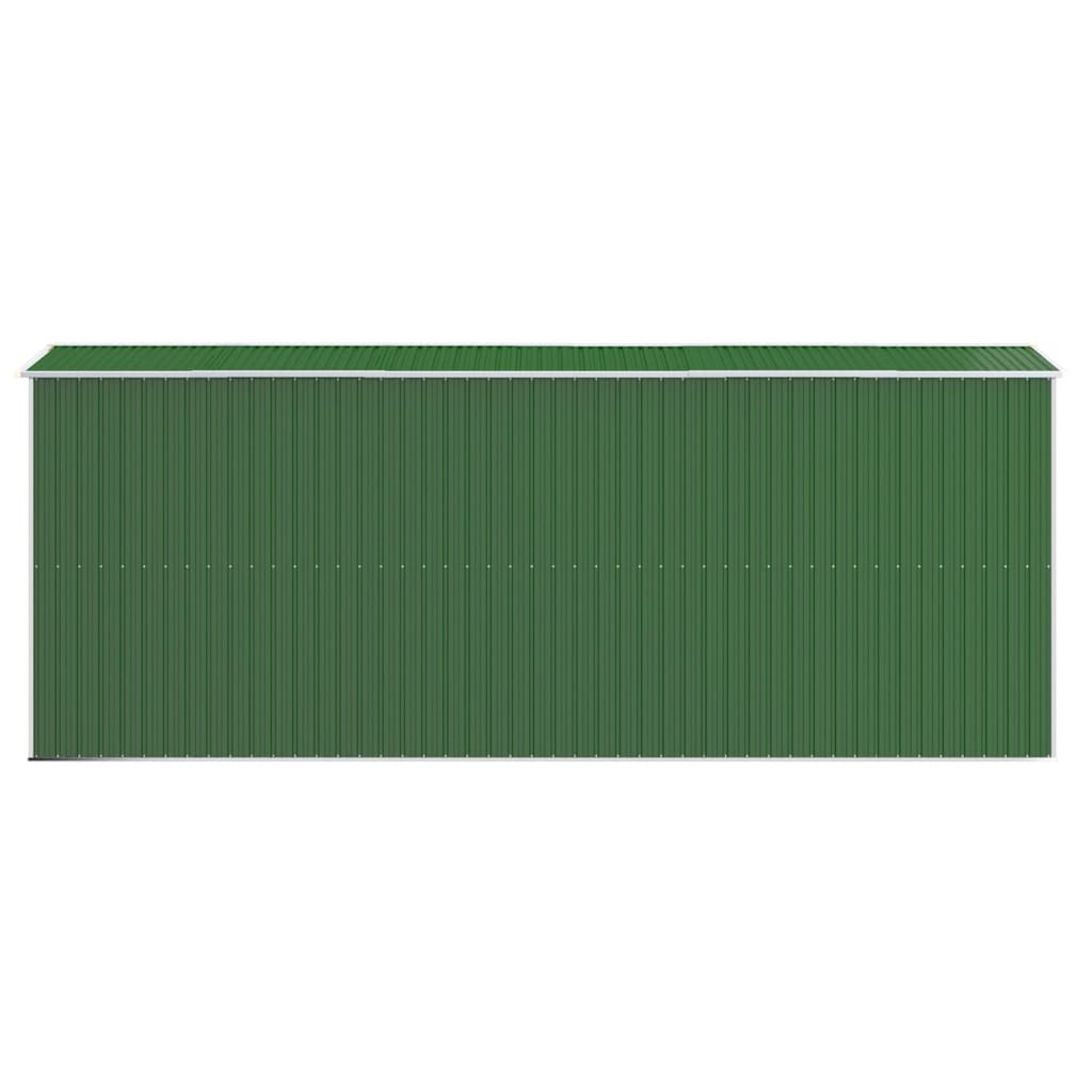 Capanno da Giardino Verde 192x523x223 cm Acciaio Zincato