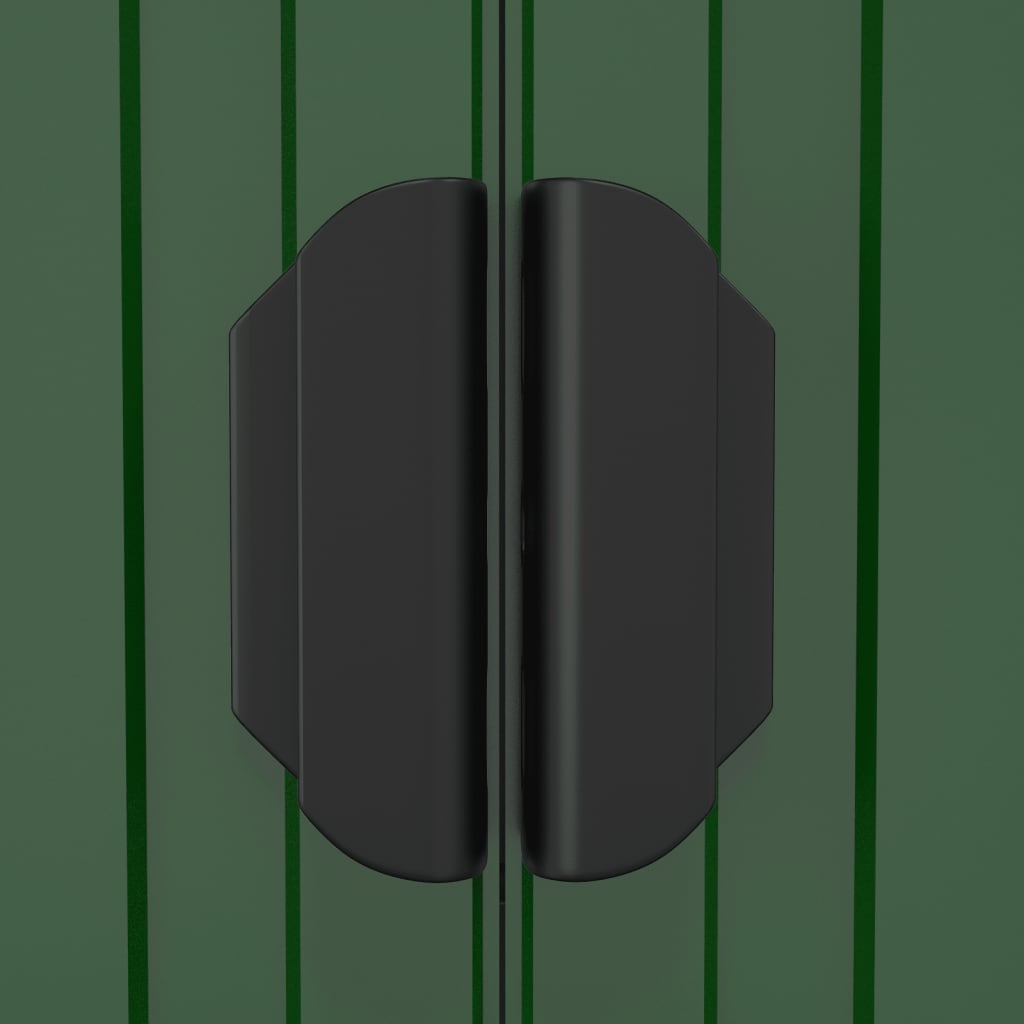 Capanno da Giardino Verde 192x523x223 cm Acciaio Zincato