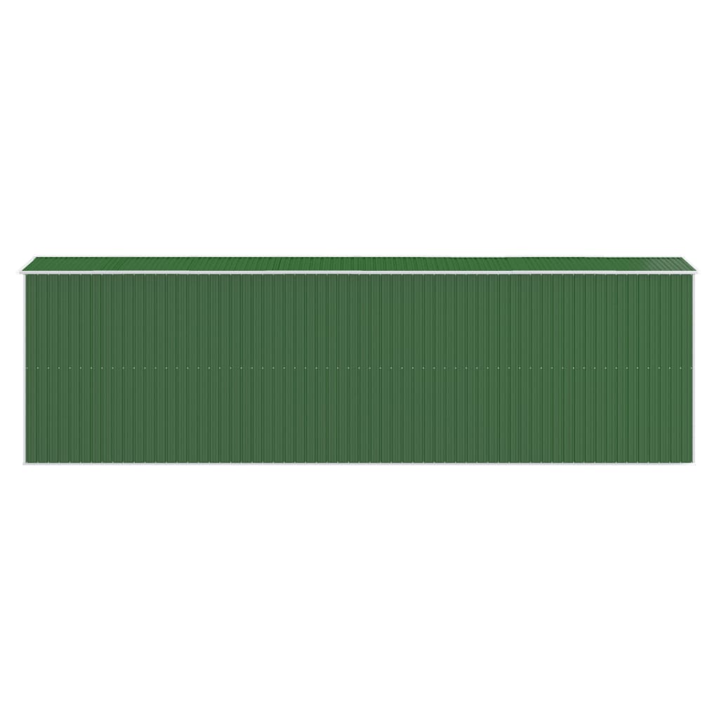 Capanno da Giardino Verde 192x606x223 cm Acciaio Zincato