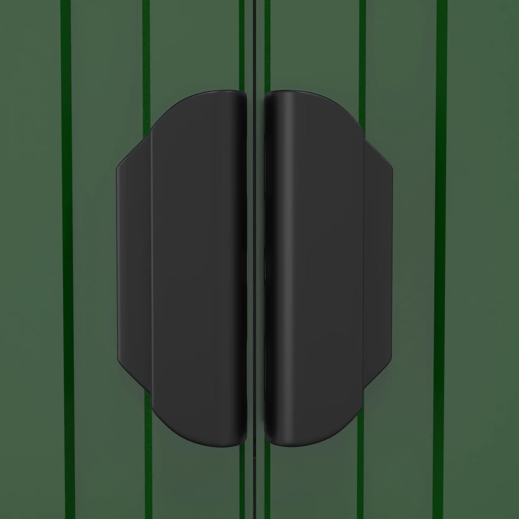 Capanno da Giardino Verde 192x606x223 cm Acciaio Zincato