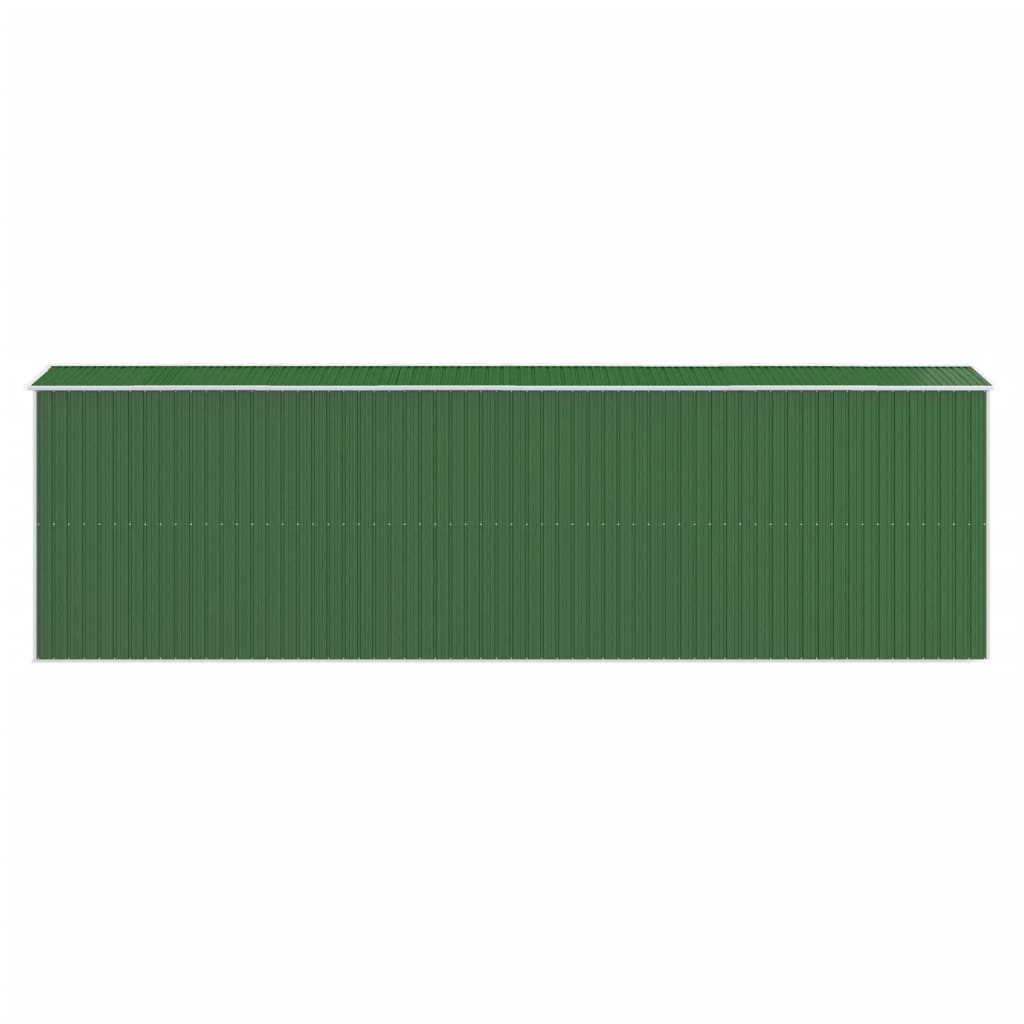 Capanno da Giardino Verde 192x689x223 cm Acciaio Zincato