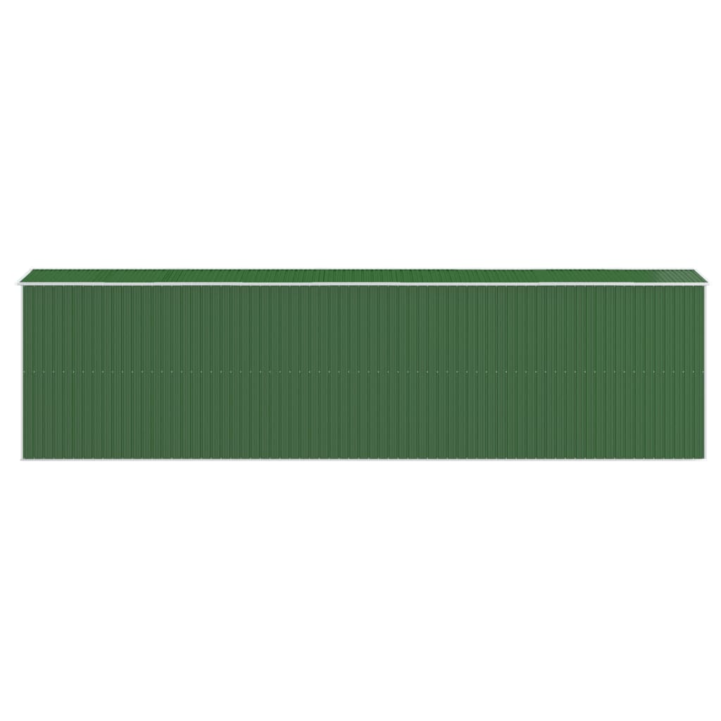 Capanno da Giardino Verde 192x772x223 cm Acciaio Zincato