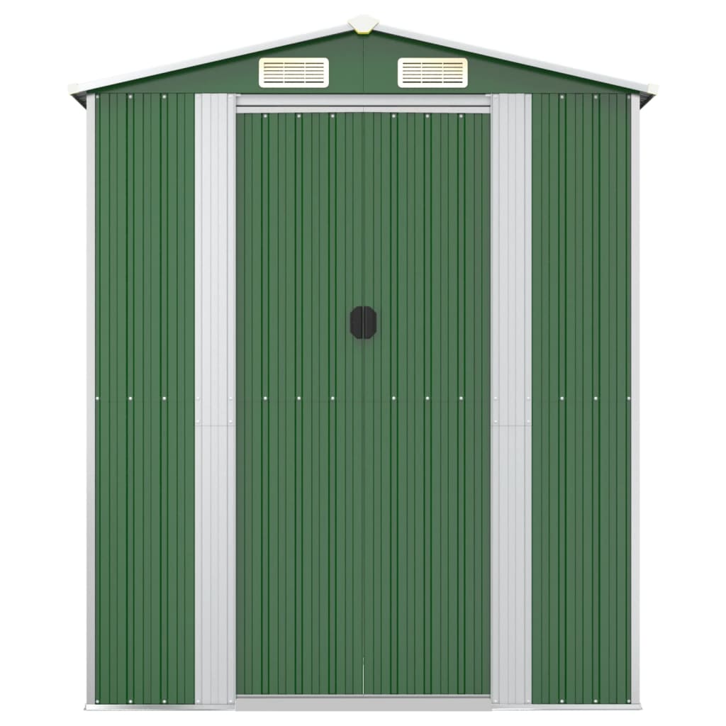 Capanno da Giardino Verde 192x855x223 cm Acciaio Zincato