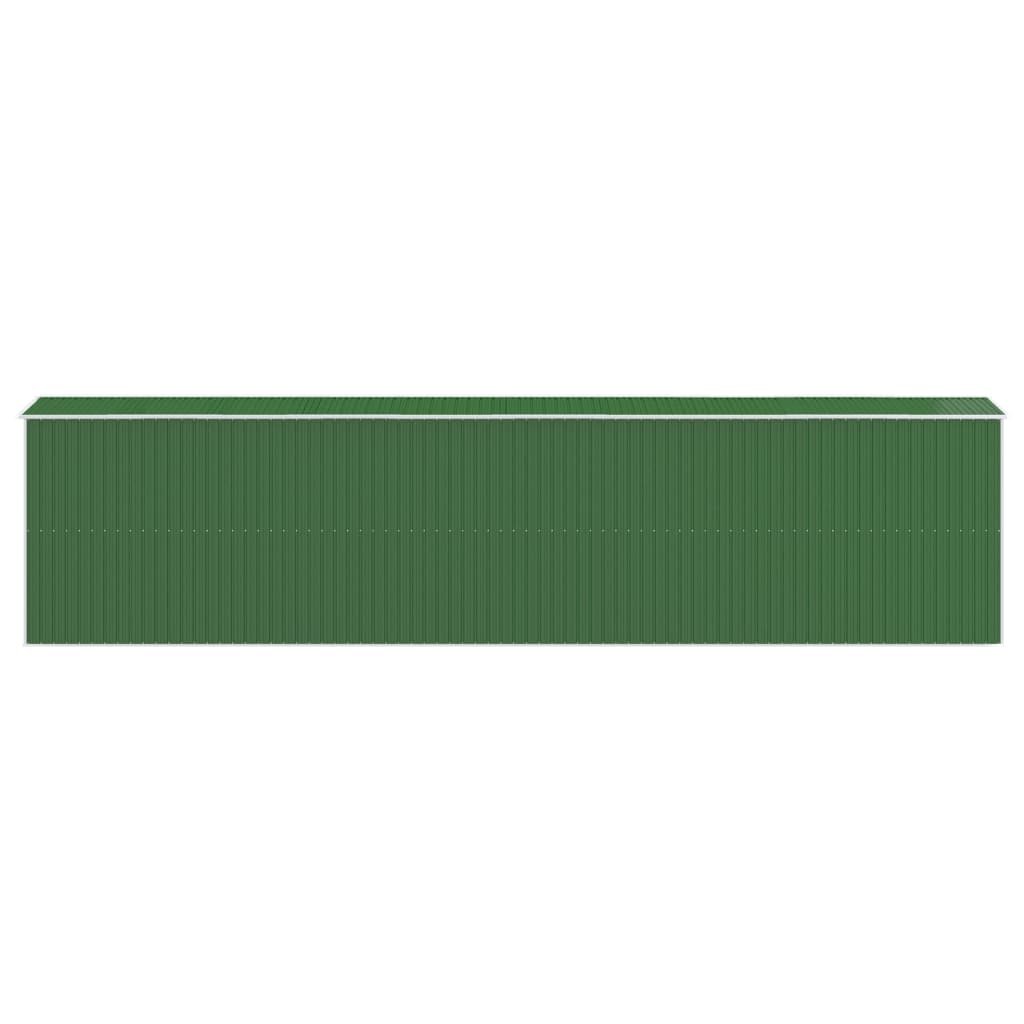 Capanno da Giardino Verde 192x855x223 cm Acciaio Zincato