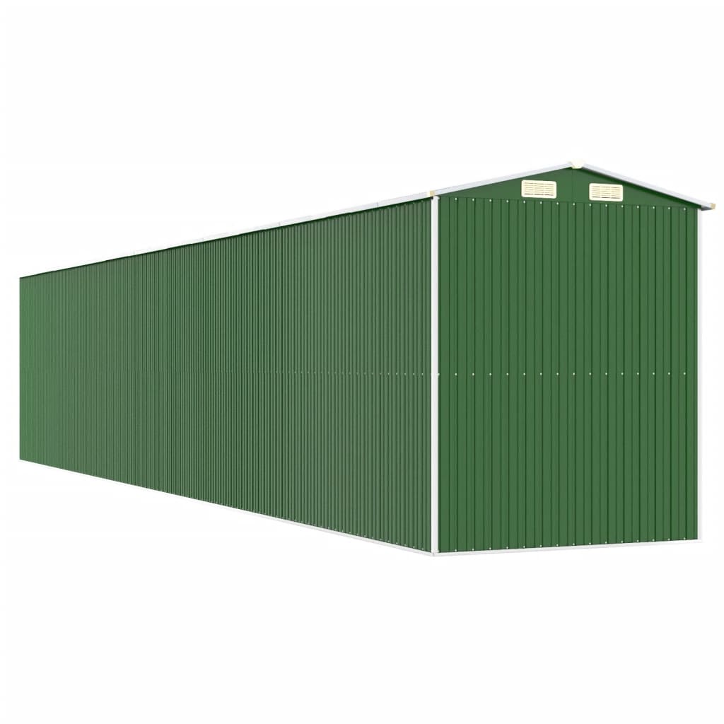 Capanno da Giardino Verde 192x1021x223 cm Acciaio Zincato