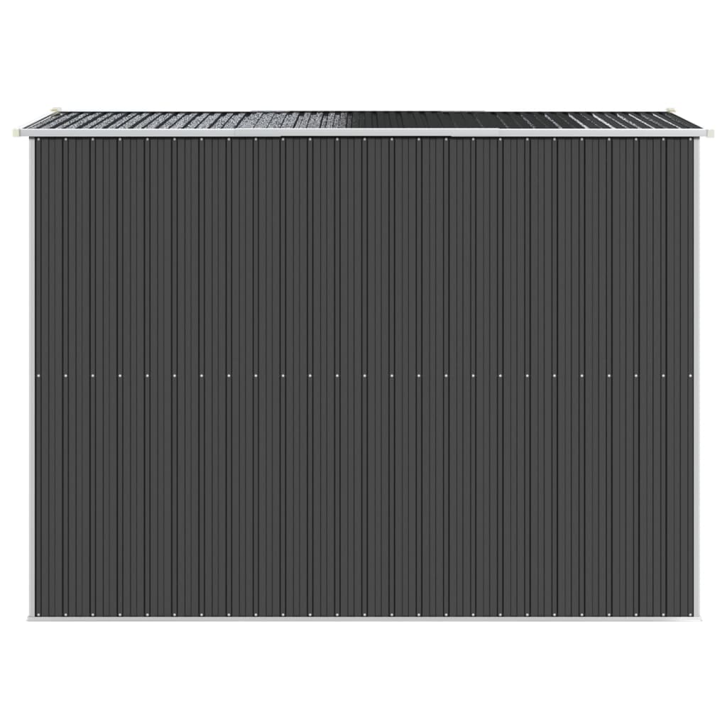 Capanno da Giardino Antracite 192x274x223 cm in Acciaio Zincato