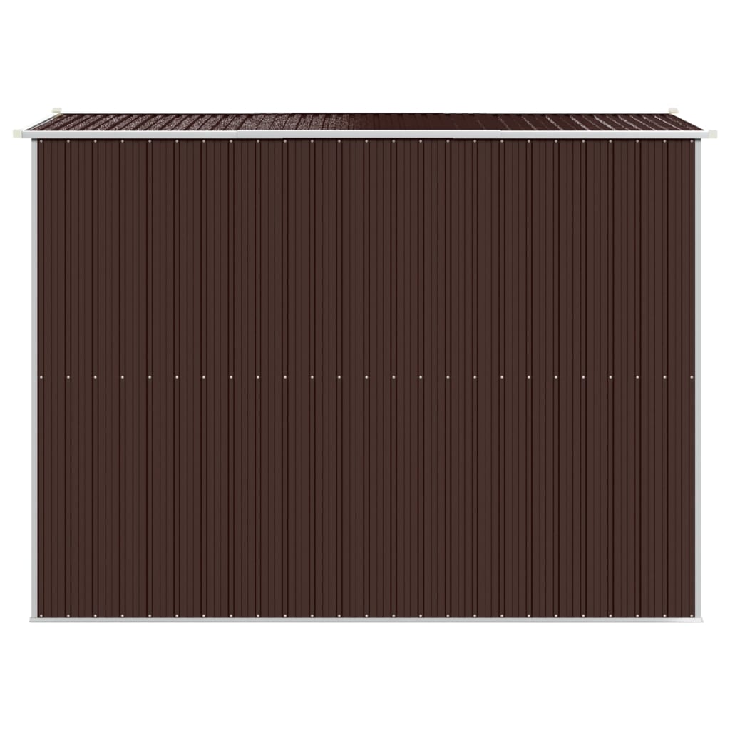 Capanno da Giardino Marrone Scuro 192x274x223cm Acciaio Zincato