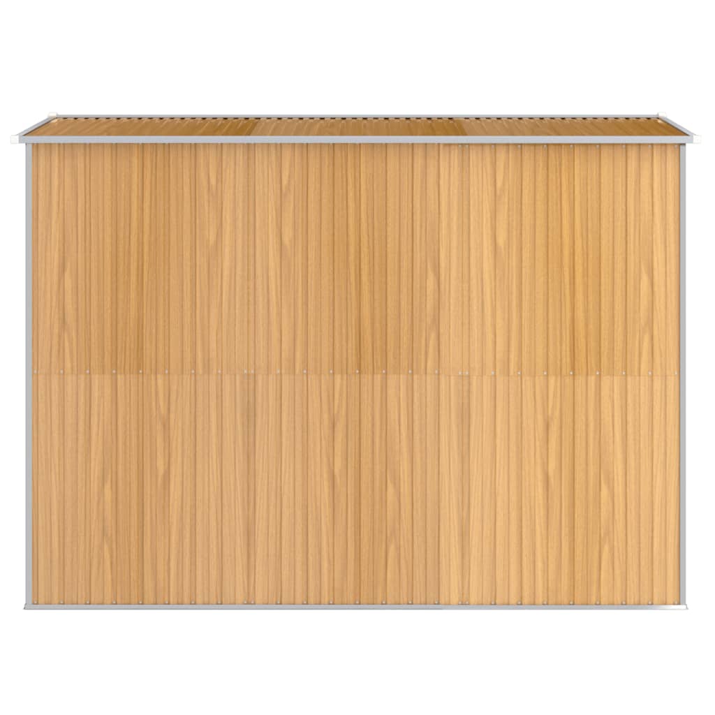 Capanno Giardino Marrone Chiaro 192x274x223 cm Acciaio Zincato