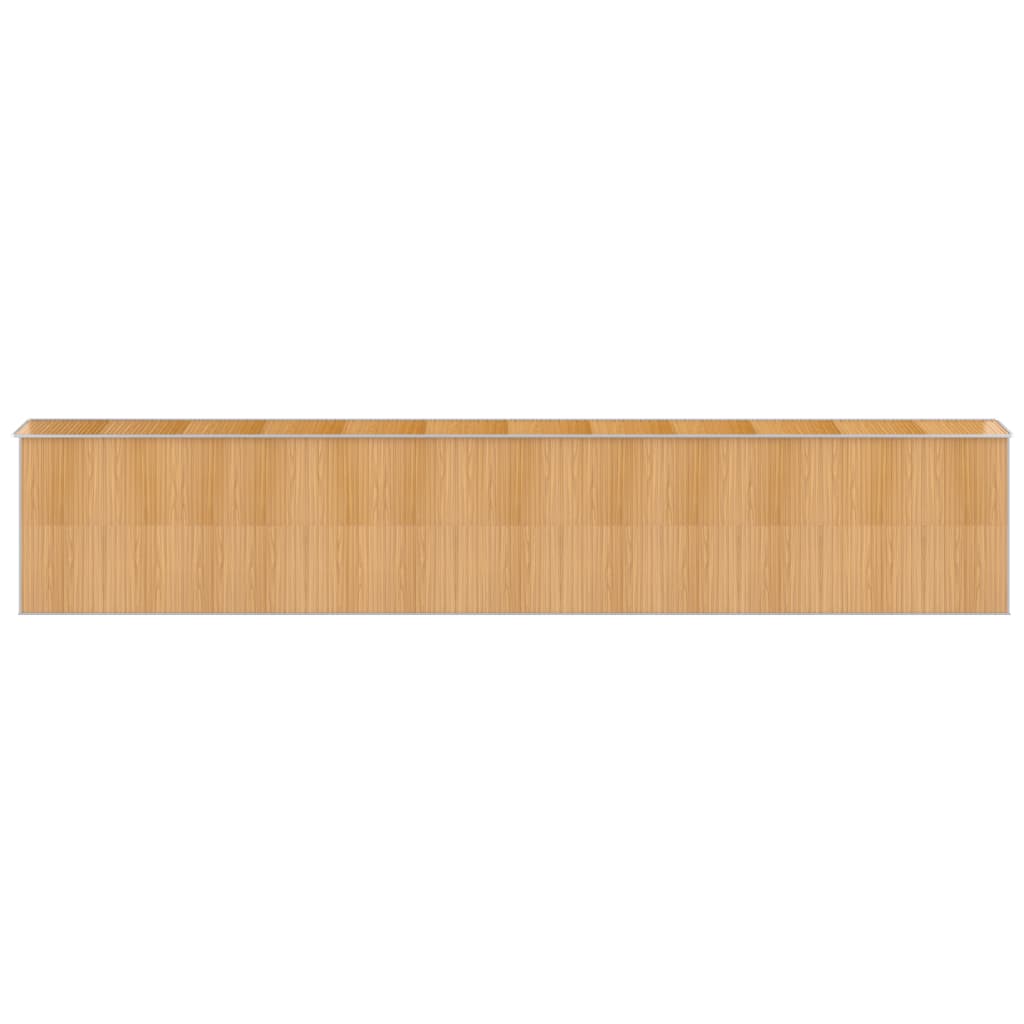 Capanno Giardino Marrone Chiaro 192x1021x223 cm Acciaio Zincato