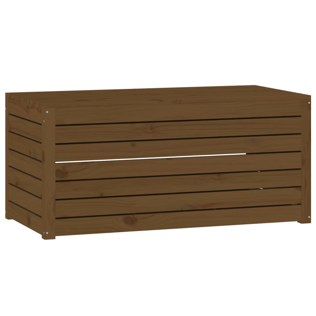 Set Cassette da Giardino 4 pz ambra in Legno Massello di Pino