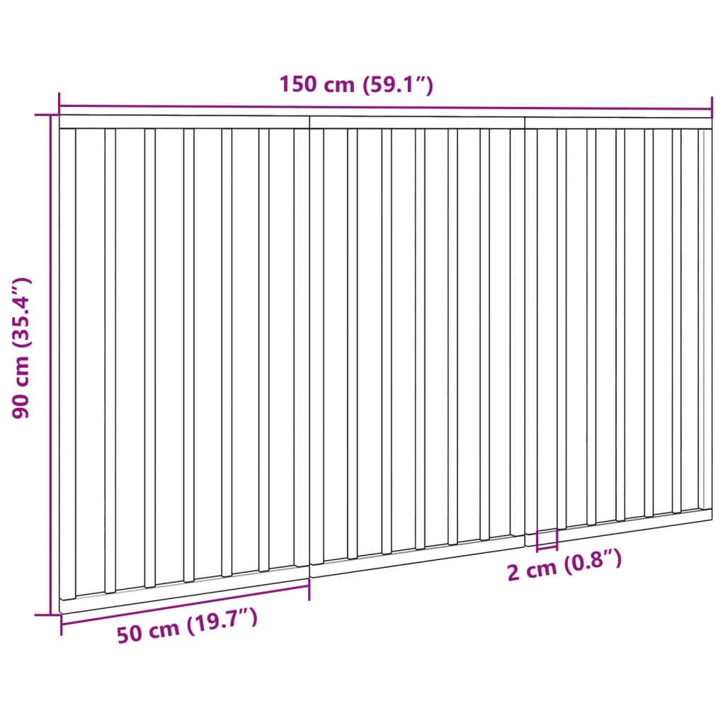 Cancello per Cani Pieghevole 3 Pannelli Bianco 150 cm Pioppo