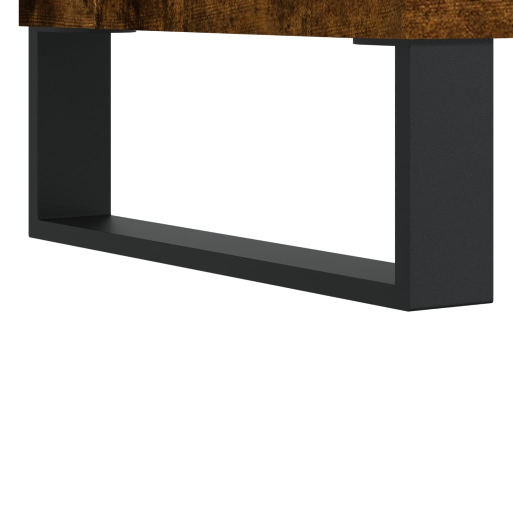 Armadietto Bagno Rovere Fumo 65x33x60 cm in Legno Multistrato
