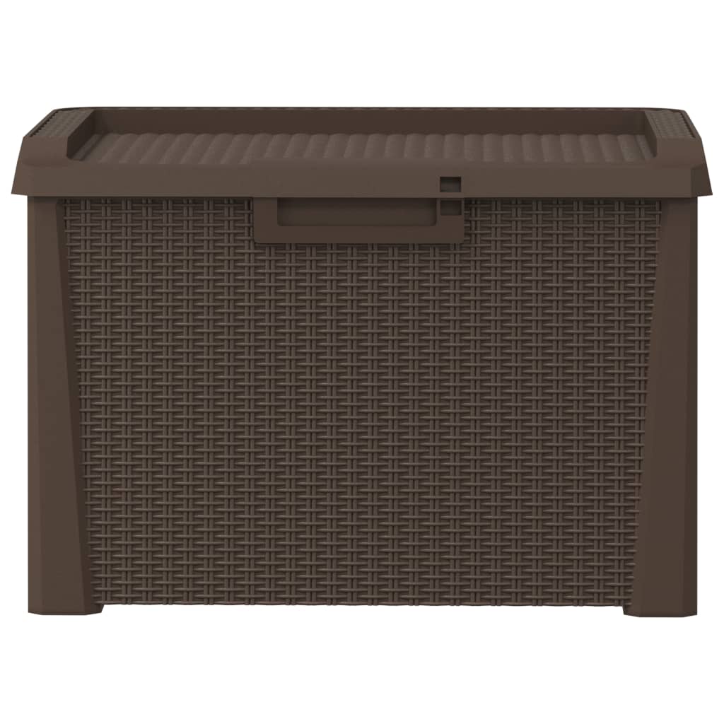 Baule da Giardino Marrone 125 L in PP