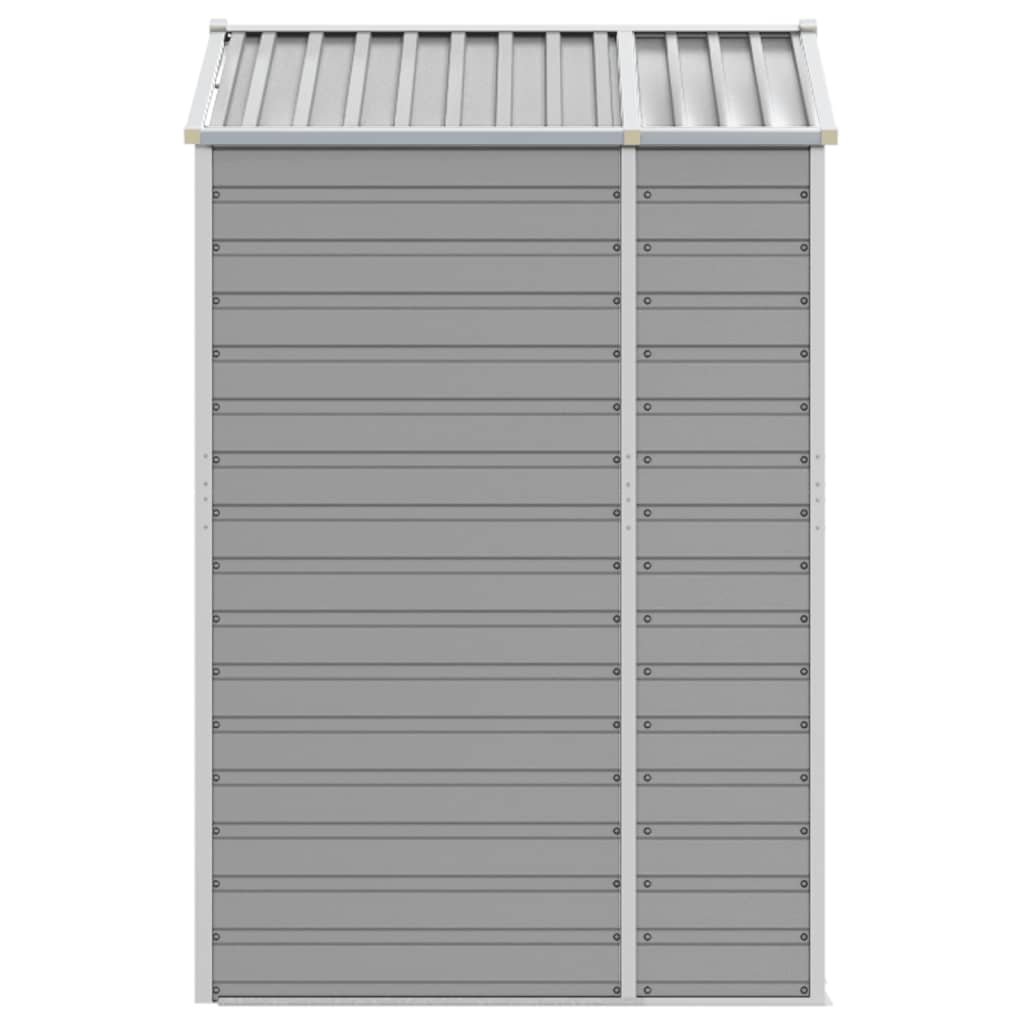 Capanno da Giardino Grigio Chiaro 191x130x198cm Acciaio Zincato