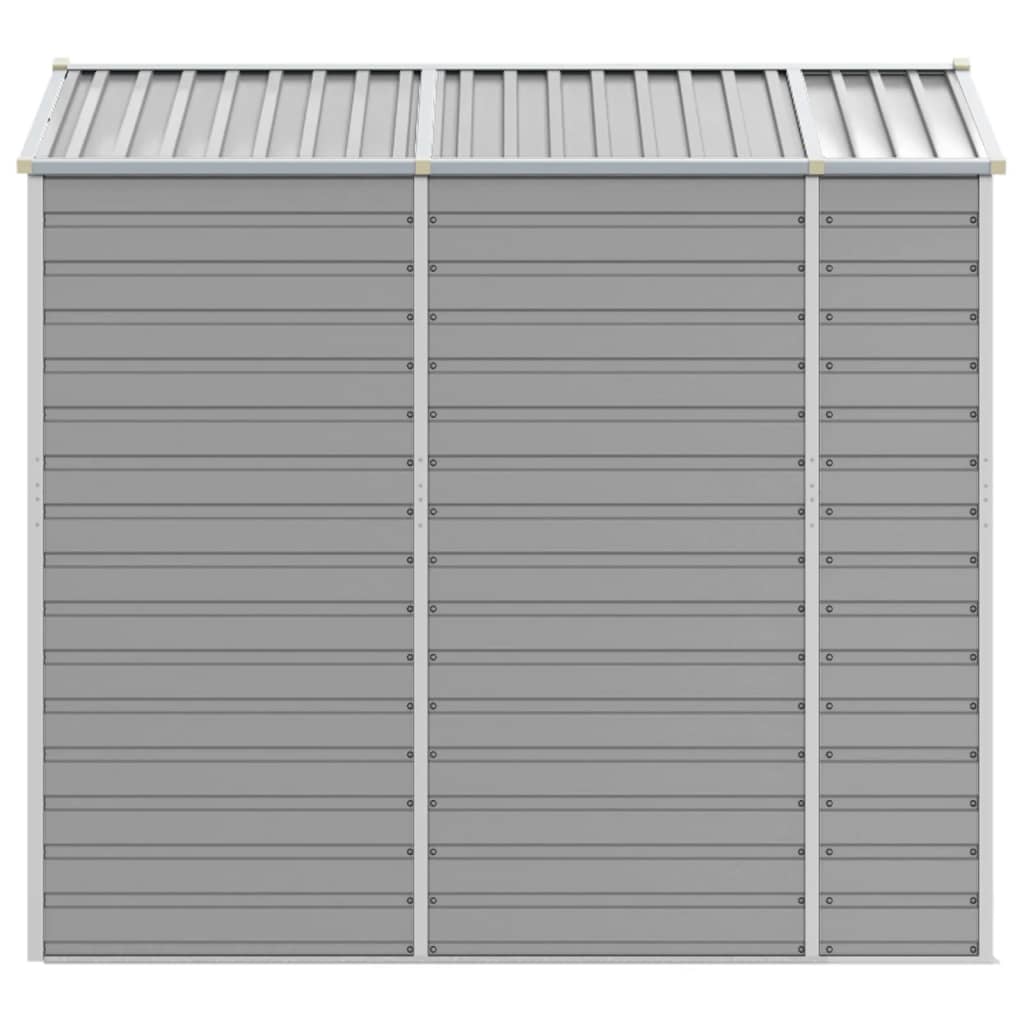 Capanno da Giardino Grigio Chiaro 191x215x198cm Acciaio Zincato
