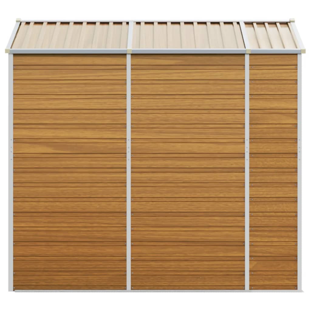 Capanno Giardino Marrone Chiaro 191x215x198cm Acciaio Zincato