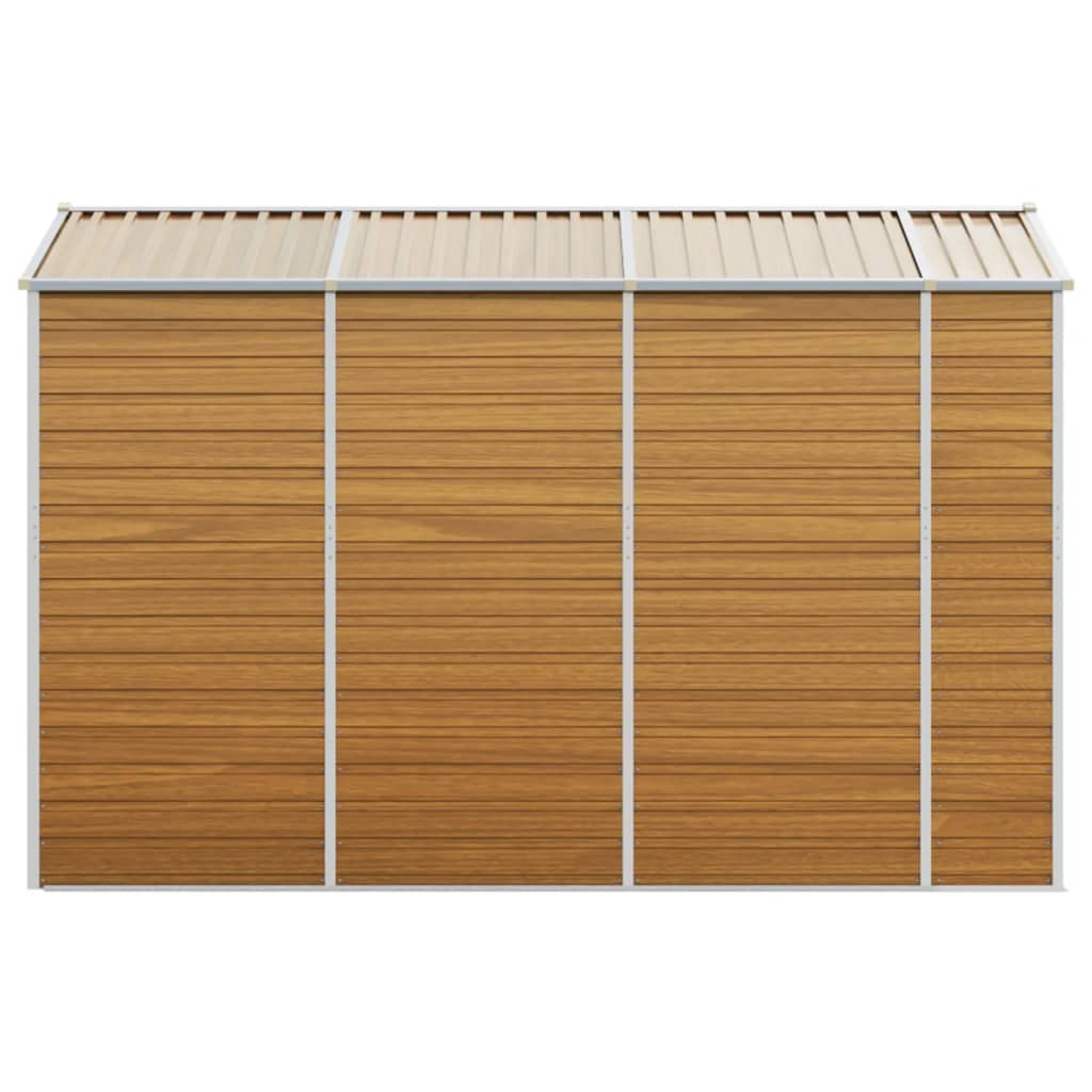 Capanno Giardino Marrone Chiaro 191x300x198cm Acciaio Zincato