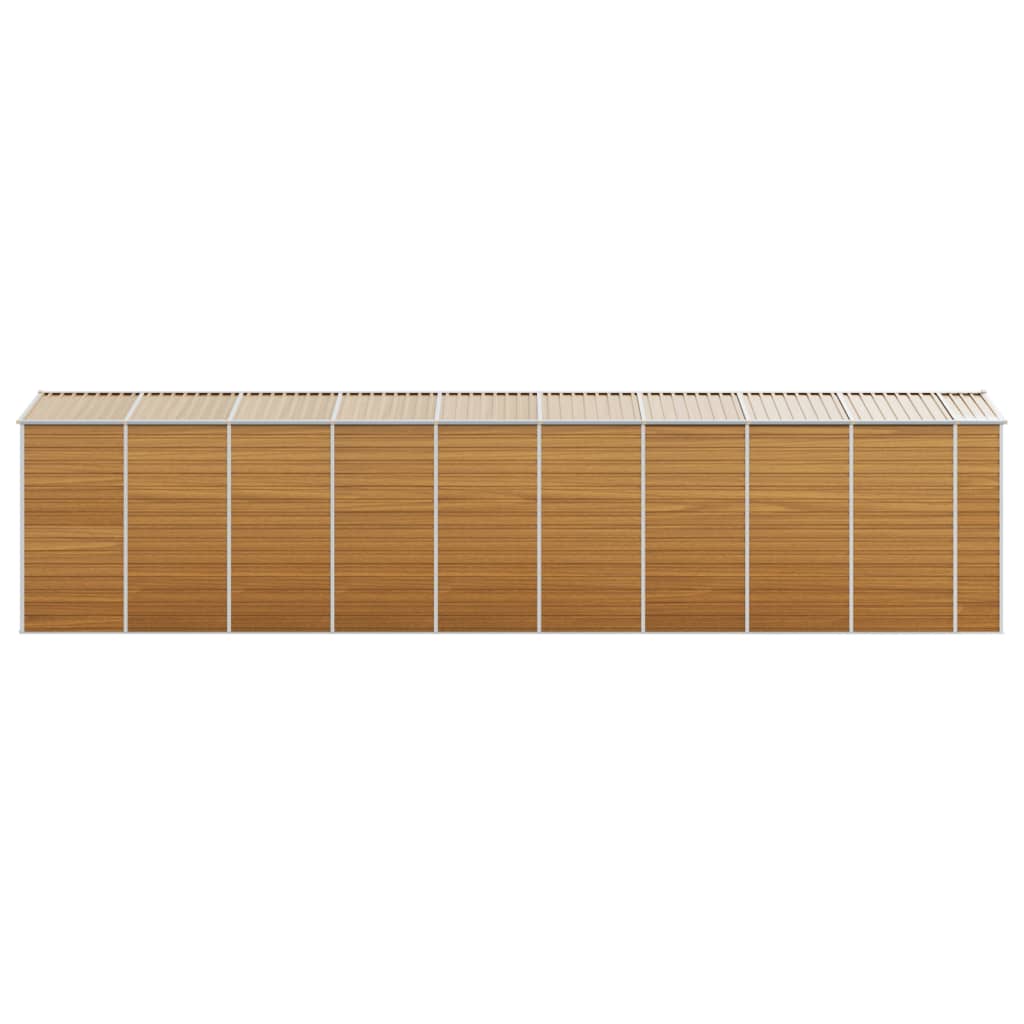 Capanno Giardino Marrone Chiaro 191x810x198cm Acciaio Zincato