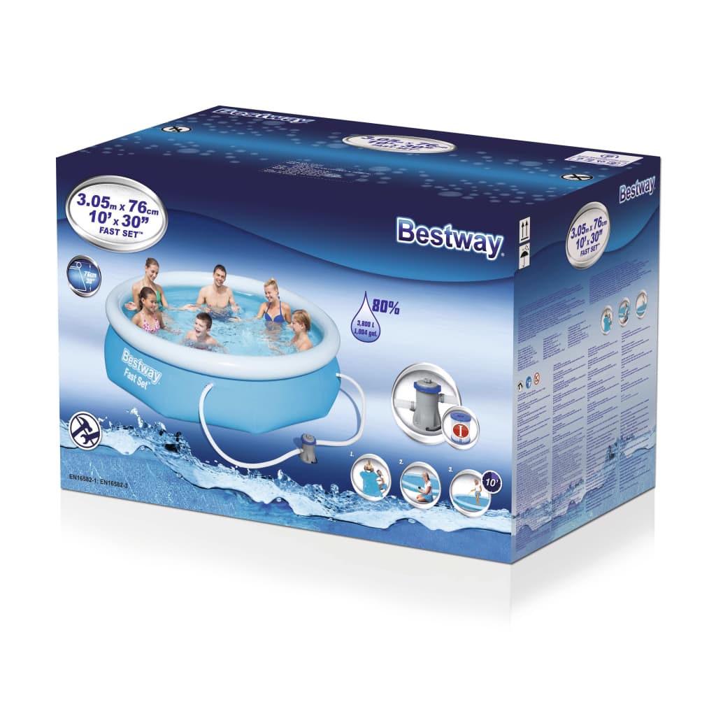 Set Piscina Fast Set 305x76 cm 57270