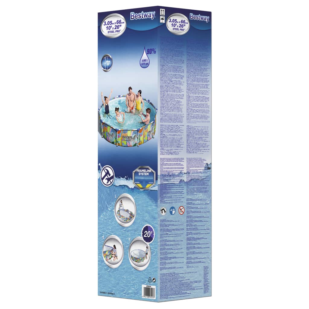 Telaio Piscina Steel Pro 305x66 cm