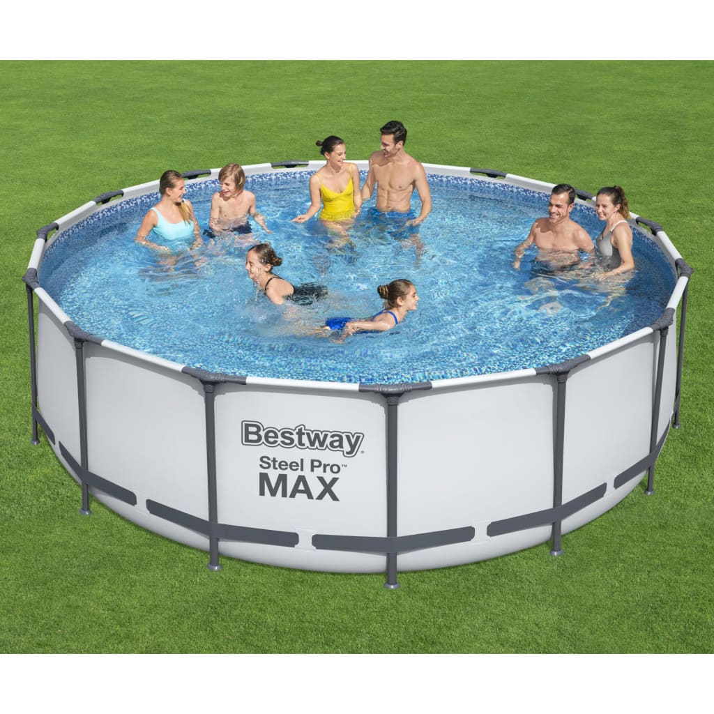 Set Piscina Rotonda Steel Pro MAX 457x122 cm