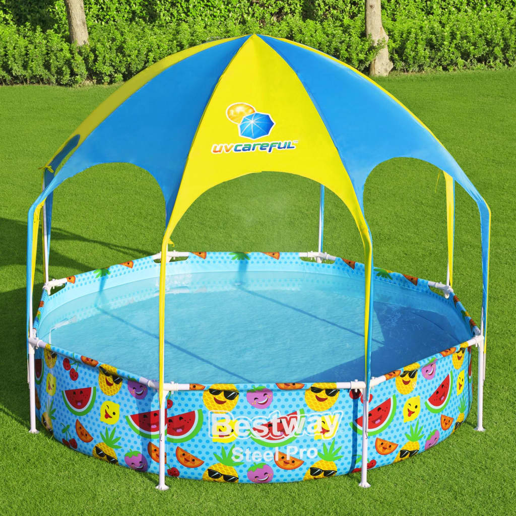 Piscina Fuori Terra per Bambini Steel Pro Anti UV 244x51 cm