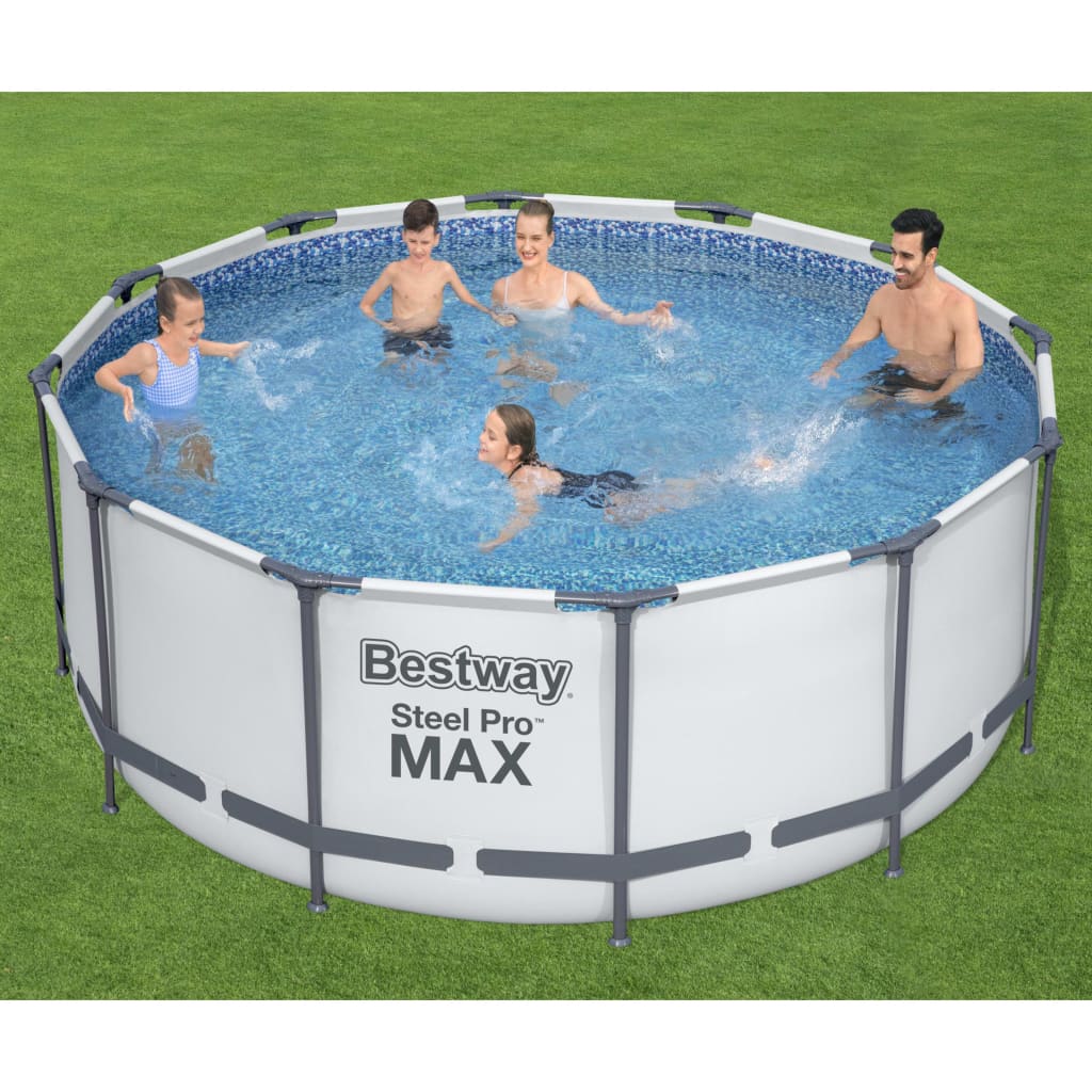 Set Piscina Rotonda Steel Pro MAX 366x122 cm