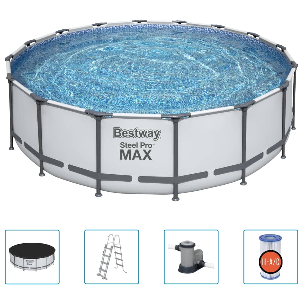 Set Piscina Steel Pro MAX 488x122 cm